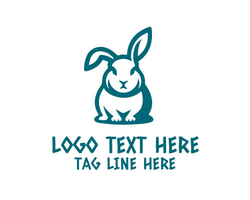 Rabbit Silhouette Logo