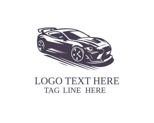 Race Track Speed Car Logo