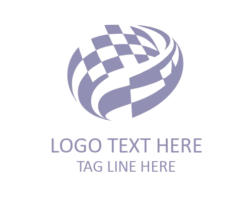 Racing Flag Luxury Logo for Premium Motorsport Branding