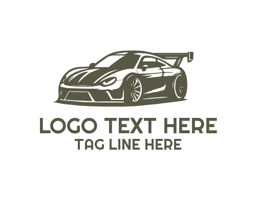 Racing Sports Car Logo