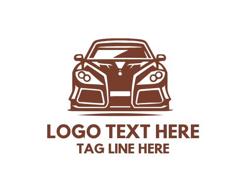 Racing Vehicle Line Logo