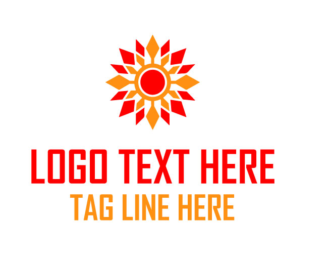 Radial Geometry Sun Logo