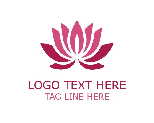 Radiance Lotus Floral Logo for Beauty and Wellness Branding