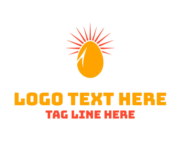  Radiant Egg Sun Logo