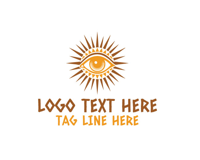Radiant Eye Sun Logo