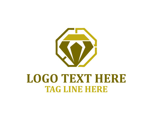 Radiant Geometric Diamond Logo