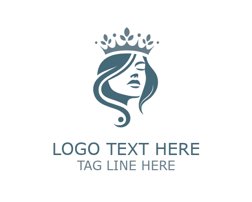 Radiant Queen Crown Logo for Elegant Luxury Branding