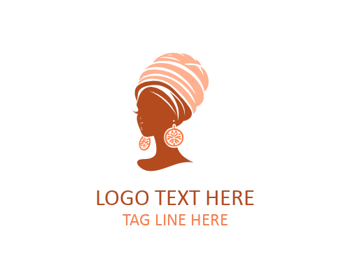 Radiant Sisterhood African Woman Logo