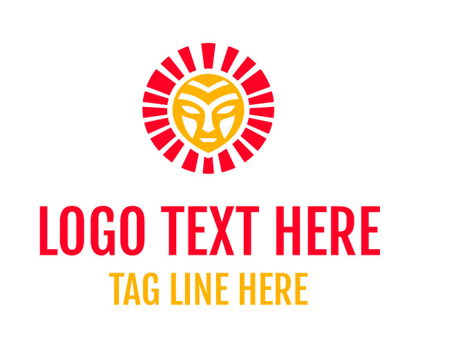 Radiant Sun Face Logo