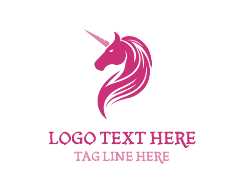 Radiant Unicorn Mane Logo