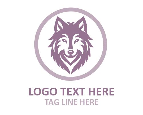 Radiant Wolf Mascot Logo