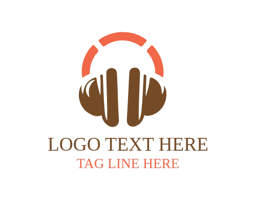 Radio Headphone Logo