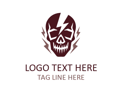 RageFire Punk Skull Logo
