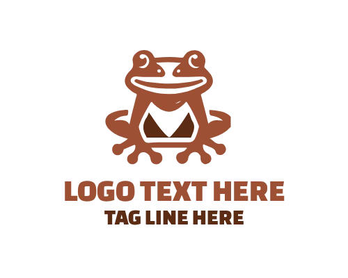 Rainforest Tree Frog Wildlife Logo
