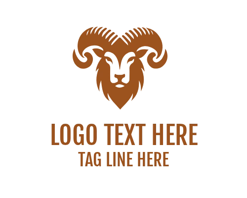 Ram Face Icon Logo
