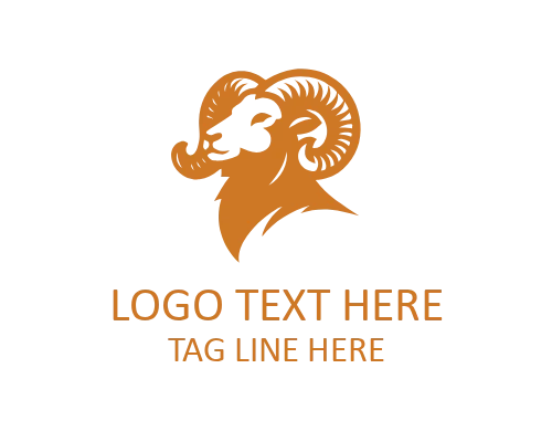 Ram Head Outline Logo