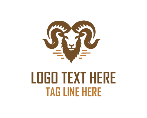 Ram Horn Circle Logo