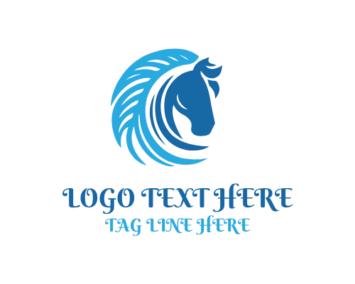 Ranch Brand Linear Horse Logo