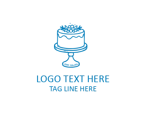Raspberry Cake Logo for Fresh Dessert Shops, Berry Cakes, and Seasonal Bakeries
