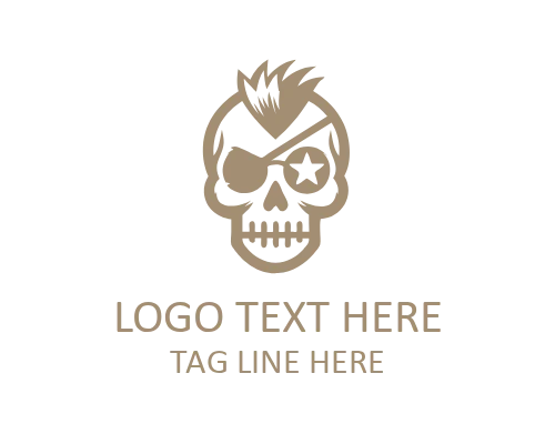 RazorClash Punk Skull Logo