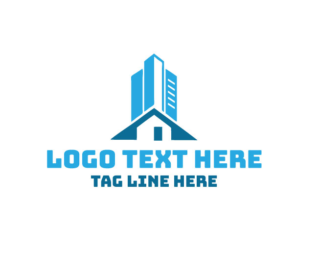 Real Estate Skyline Mark Logo