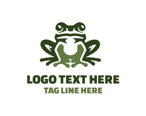 Realistic Frog Logo
