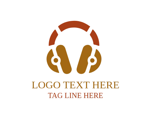 Recording Headphone Logo