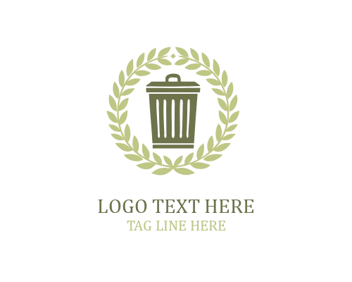 Recycling Garbage Bin Logo
