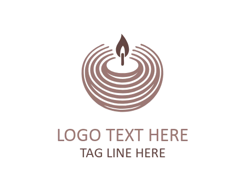 Red Flame Candle Logo