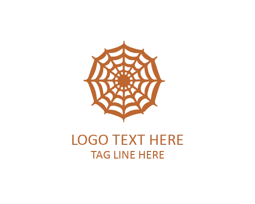Red Spider web Icon Logo