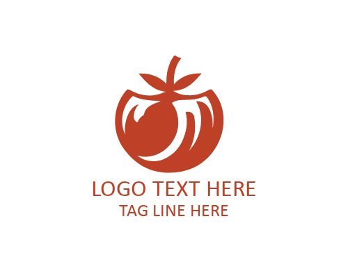 Red Tomato Logo for Digital and Food 