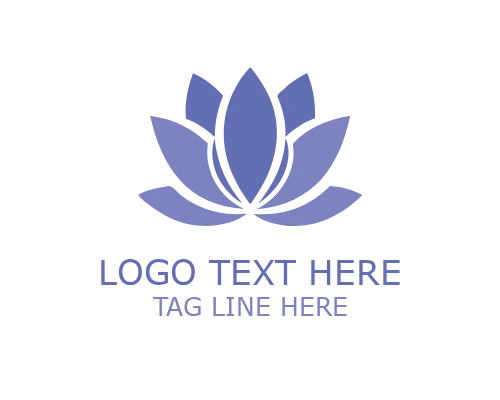 Refined Lotus Floral Logo for Luxury Beauty and Spa Branding