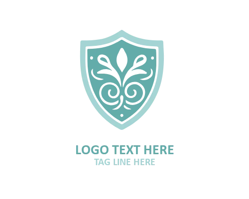 Reflection Elegant Classic Shield Logo