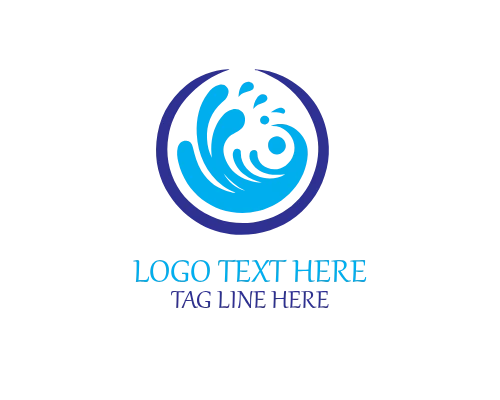  Refreshing Water Drop Splash Logo for Hydration Brands