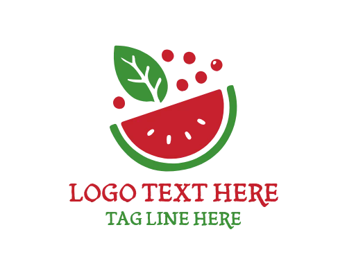 Refreshing Watermelon Juice Drink Logo