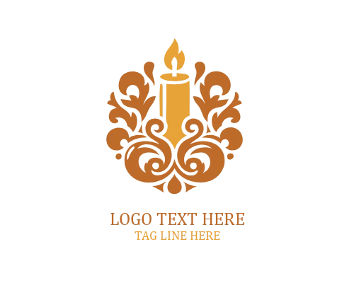 Relaxing Flame Candle Logo