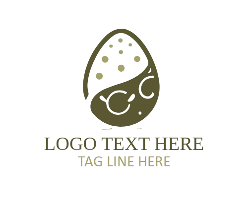 Religious Easter Egg Logo for Church Events