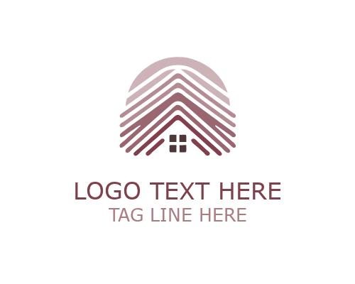 Residential Abstract Roofing Logo for Home Builders and Property Branding