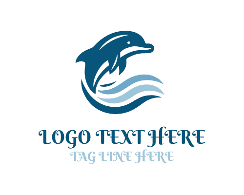 Resort Lifestyle Dolphin Logo