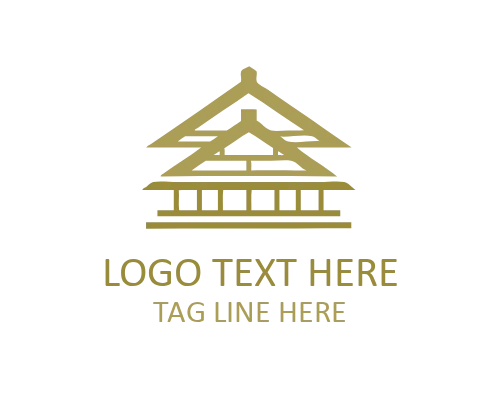 Restoration Symbol Traditional Architecture Logo for Heritage Branding