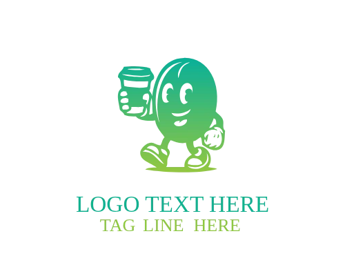 Retro Coffee Mascot Logo