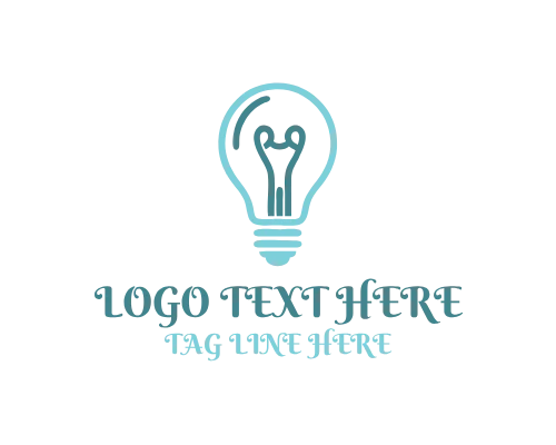 Retro Idea Vintage Bulb Logo for Creative Inspiration Branding