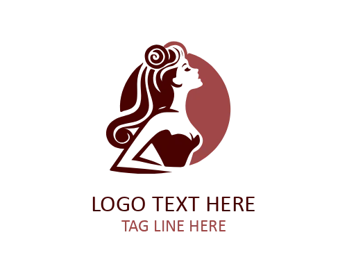Retro Lady Smile Logo