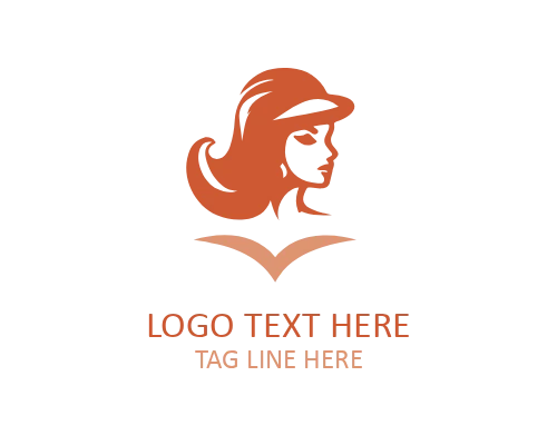 Retro Lady Vintage Glasses Logo