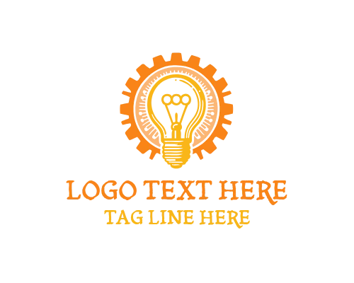 Retro Minimal Vintage Bulb Logo for Clean Classic Branding