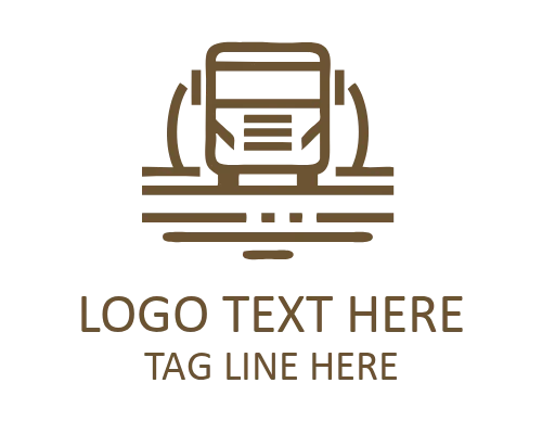 Retro Transport Bus Logo