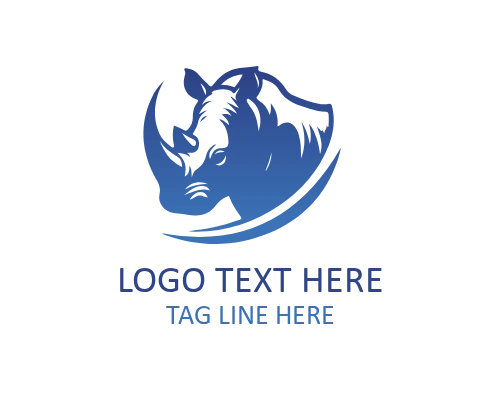 Rhino Badge Style Logo