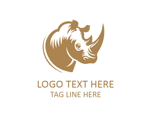 Rhino Silhouette Logo
