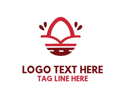 Ribbon Easter Egg Logo