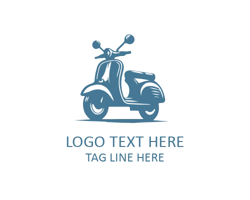 Ride Sharing Scooter Logo
